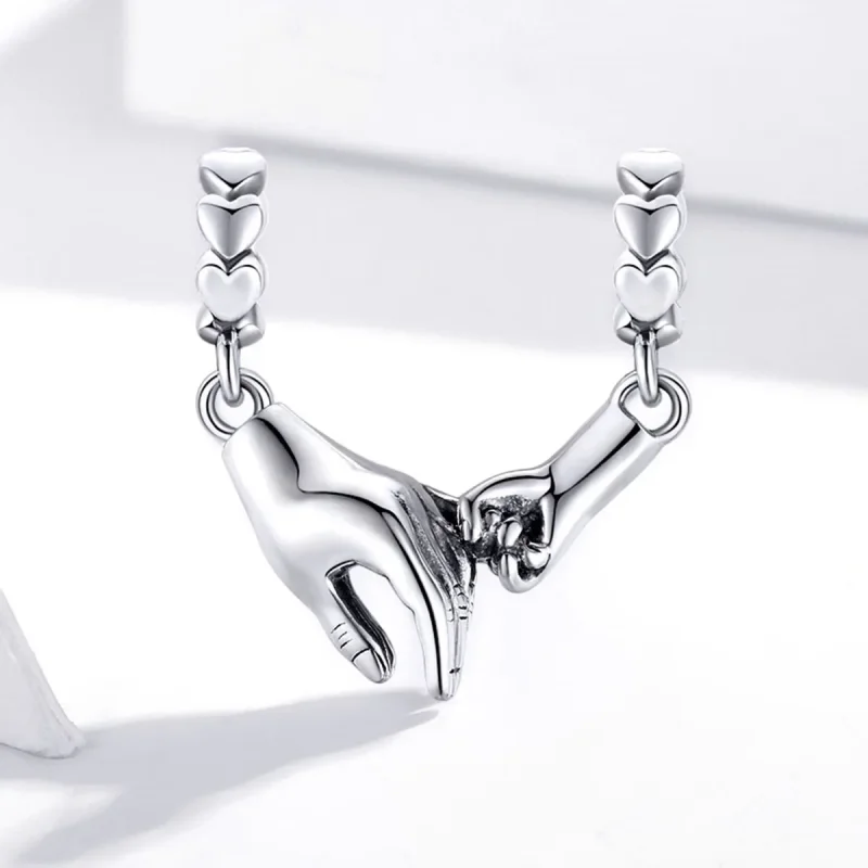 (imagine pentru) Pandora Style Mână în Mână Spacer Charm din Argint - SCC1700 - Vizualizare 2