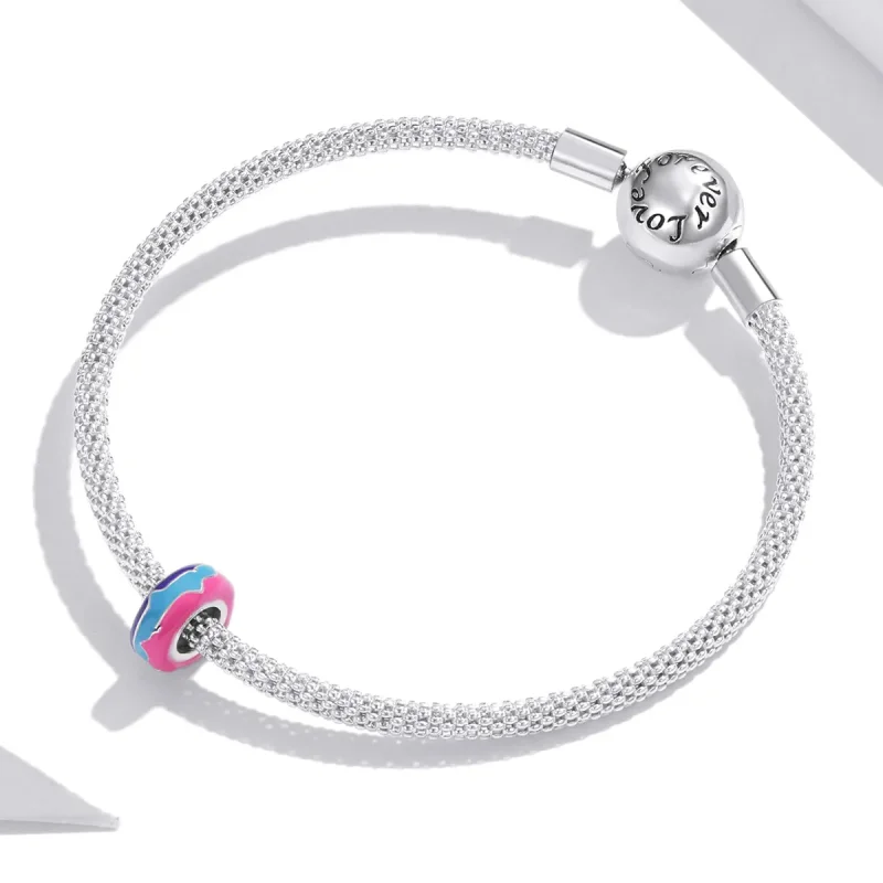 (imagine pentru) Pandora Style Silver Cyberpunk - Mărgele Strălucitoare Charm Separator - SCC1843 - Vizualizare 3