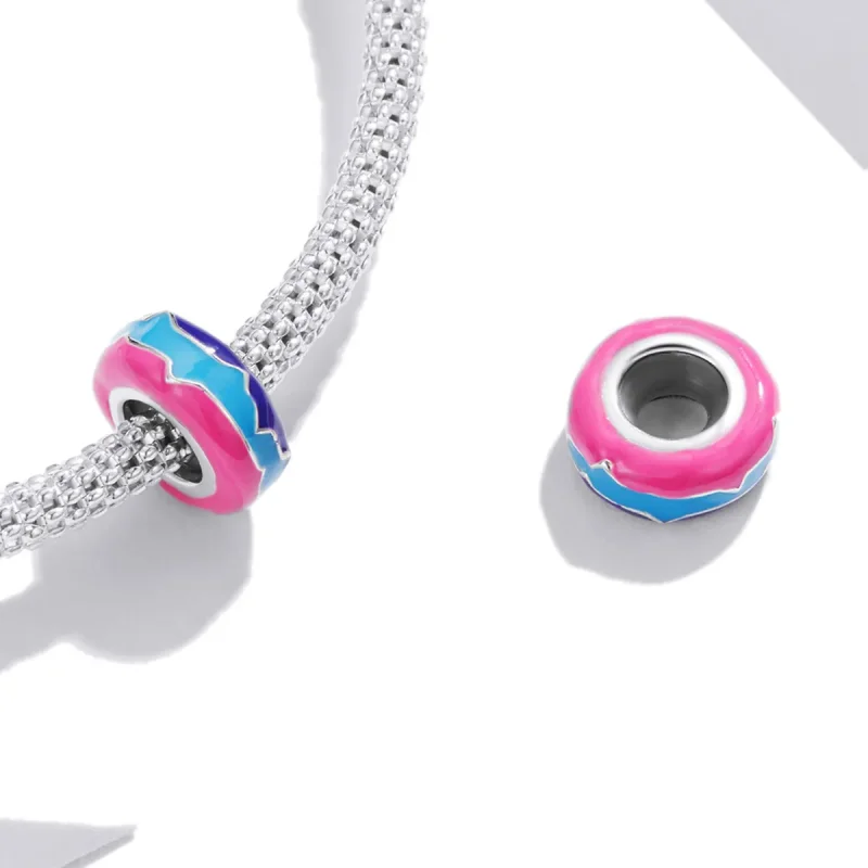 (imagine pentru) Pandora Style Silver Cyberpunk - Mărgele Strălucitoare Charm Separator - SCC1843 - Vizualizare 4