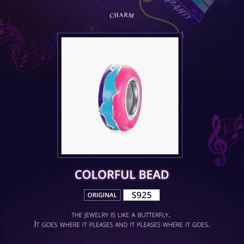 (imagine pentru) Pandora Style Silver Cyberpunk - Mărgele Strălucitoare Charm Separator - SCC1843 - Vizualizare 5