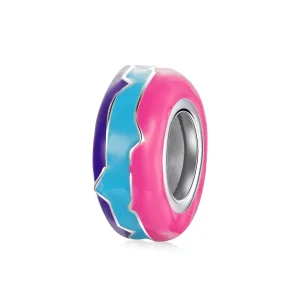(imagine pentru) Pandora Style Silver Cyberpunk - Mărgele Strălucitoare Charm Separator - SCC1843
