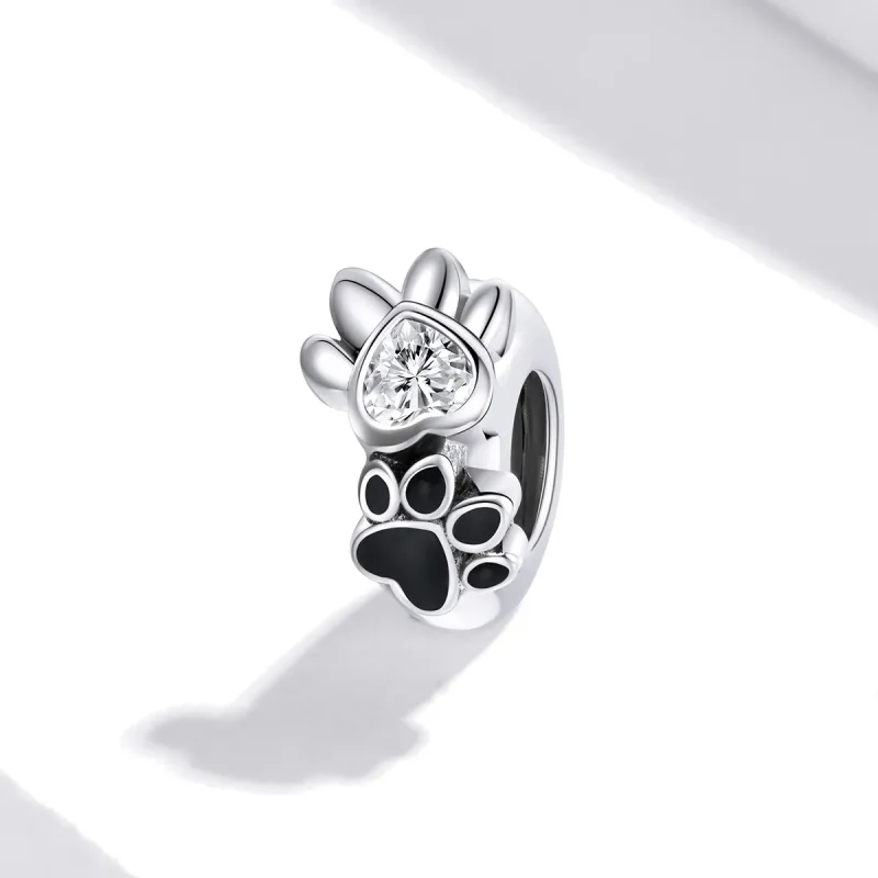 (imagine pentru) Pandora Style Charm de Separare Argintiu cu Detaș de Lăbușă Adorabil - SCC1846 - Vizualizare 2