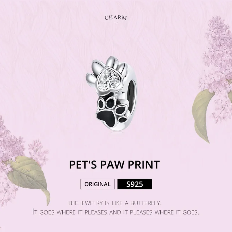 (imagine pentru) Pandora Style Charm de Separare Argintiu cu Detaș de Lăbușă Adorabil - SCC1846 - Vizualizare 7