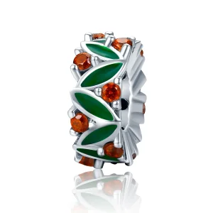 (imagine pentru) Pandora Style Charm de Argint cu Frunze de Brad de Crăciun Spacer - SCC317