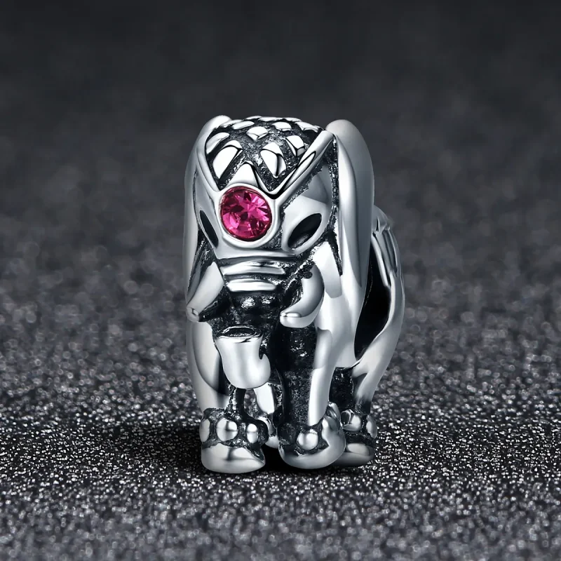 (imagine pentru) Pandora Style Charm Spacer de Argint cu un Pui de Elefant Drăguț - SCC321 - Vizualizare 2