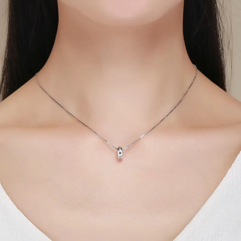 (imagine pentru) Pandora Style Argint Charm Spacer Te iubesc pentru totdeauna - SCC595 - Vizualizare 6