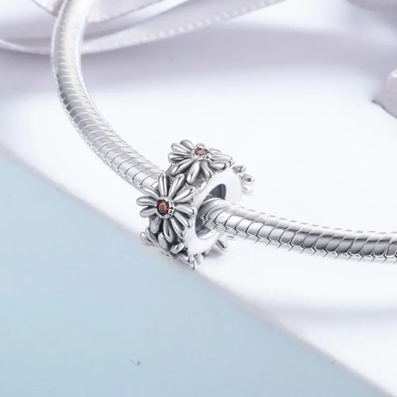 (imagine pentru) Pandora Style Inel de Margarete Spacer Charm - SCC598 - Vizualizare 4