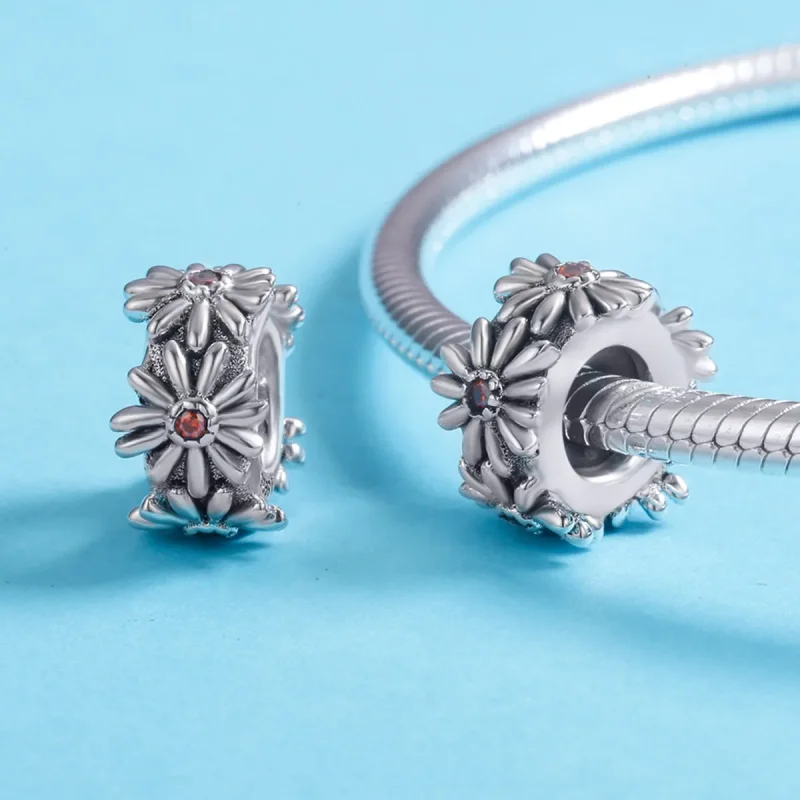 (imagine pentru) Pandora Style Inel de Margarete Spacer Charm - SCC598 - Vizualizare 5