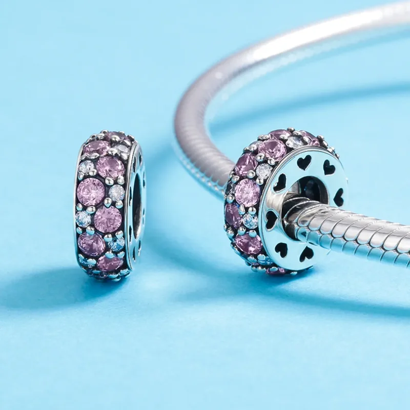 (imagine pentru) Pandora Style Inimă de Argint Charm Separator - SCC635 - Vizualizare 4