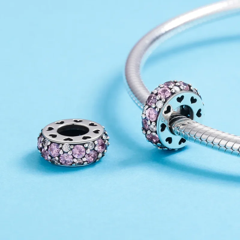 (imagine pentru) Pandora Style Inimă de Argint Charm Separator - SCC635 - Vizualizare 6