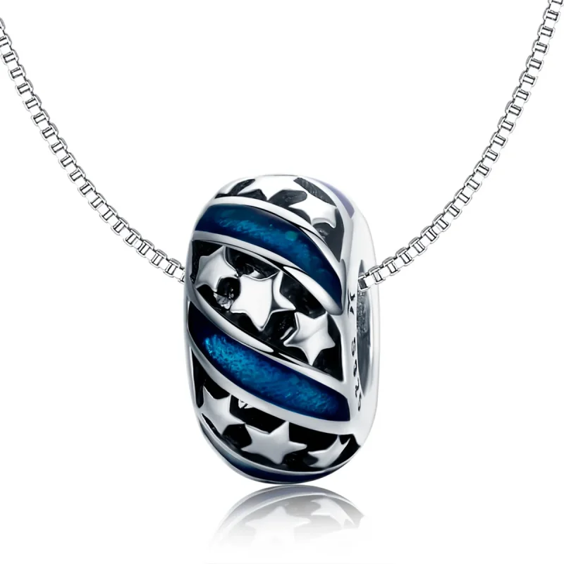 (imagine pentru) Pandora Style Argint The Shining Star River Spacer Charm - SCC636 - Vizualizare 7