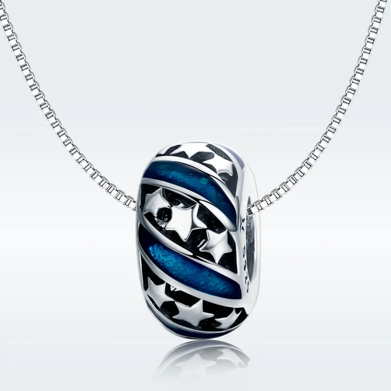 (imagine pentru) Pandora Style Argint The Shining Star River Spacer Charm - SCC636 - Vizualizare 8