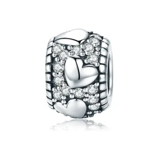 (imagine pentru) Pandora Style Argint Strălucire În Inima Mea Charm Separator - SCC798