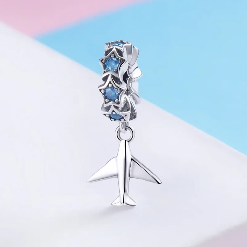 (imagine pentru) Pandora Style Argint Dream of Traveling Spacer Charm - SCC882 - Vizualizare 2