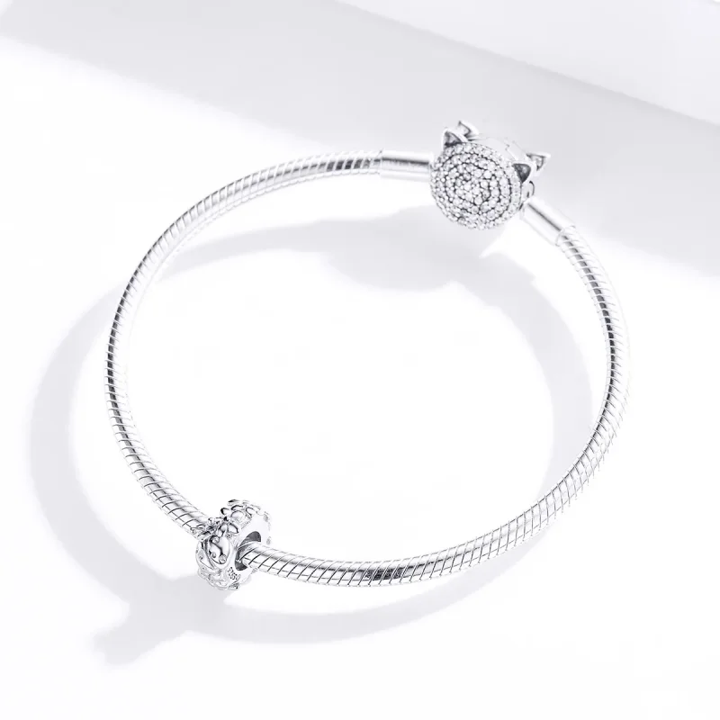 (imagine pentru) Talisman de tip distanțier Tip Pandora cu Gărgăriță din argint - BSC112 - Vizualizare 2