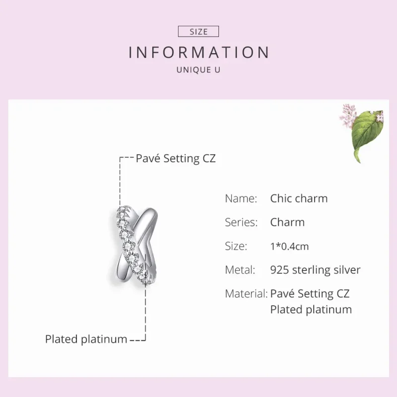 (imagine pentru) Talisman de tip distanțier Tip Pandora cu Şic din argint - BSC214 - Vizualizare 6