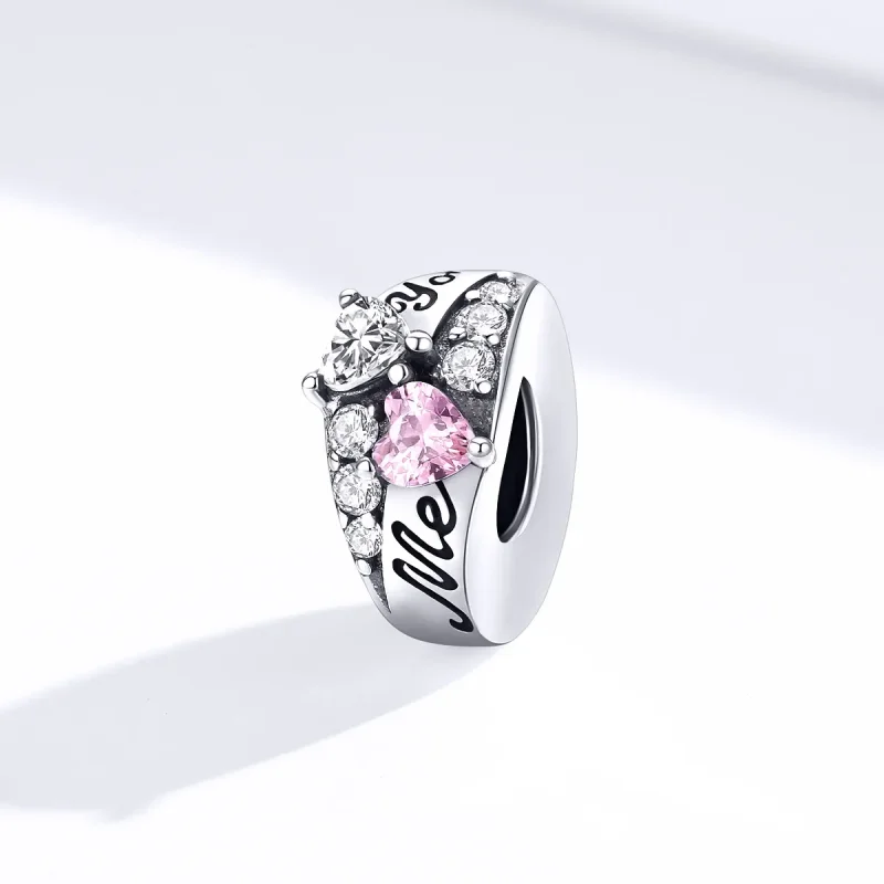 (imagine pentru) Talisman de tip distanțier Tip Pandora cu Inima dulce din argint - BSC283 - Vizualizare 4