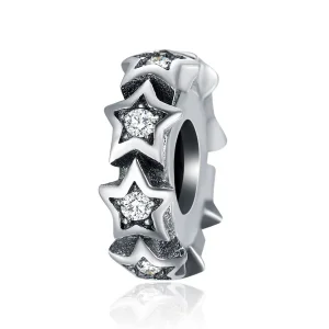 (imagine pentru) Talisman de tip distanțier Tip Pandora cu Stea din argint - SCC244