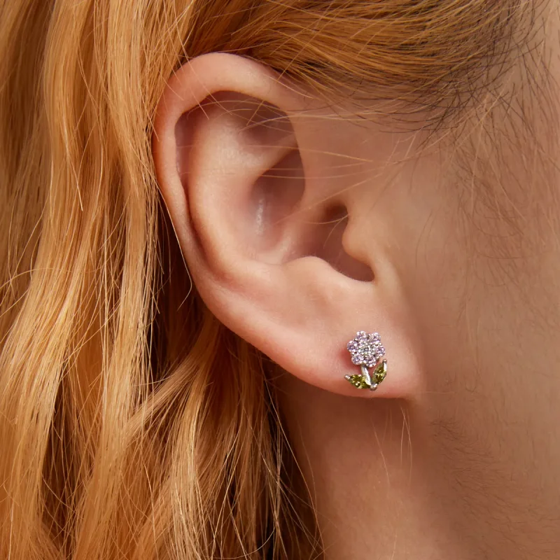 (imagine pentru) Bijuterii cu șuruburi cu flori delicate în stil Pandora - BSE592-PK - Vizualizare 5