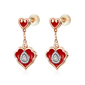(imagine pentru) Cercei de tip Pandora cu model Wishful Lines - BSE324