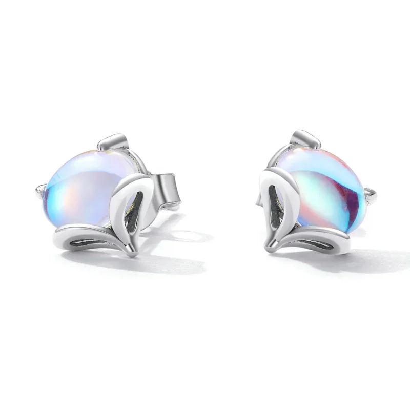 (imagine pentru) Cercei Pandora stil Moonstone vulpe - SCE1386 - Vizualizare 2