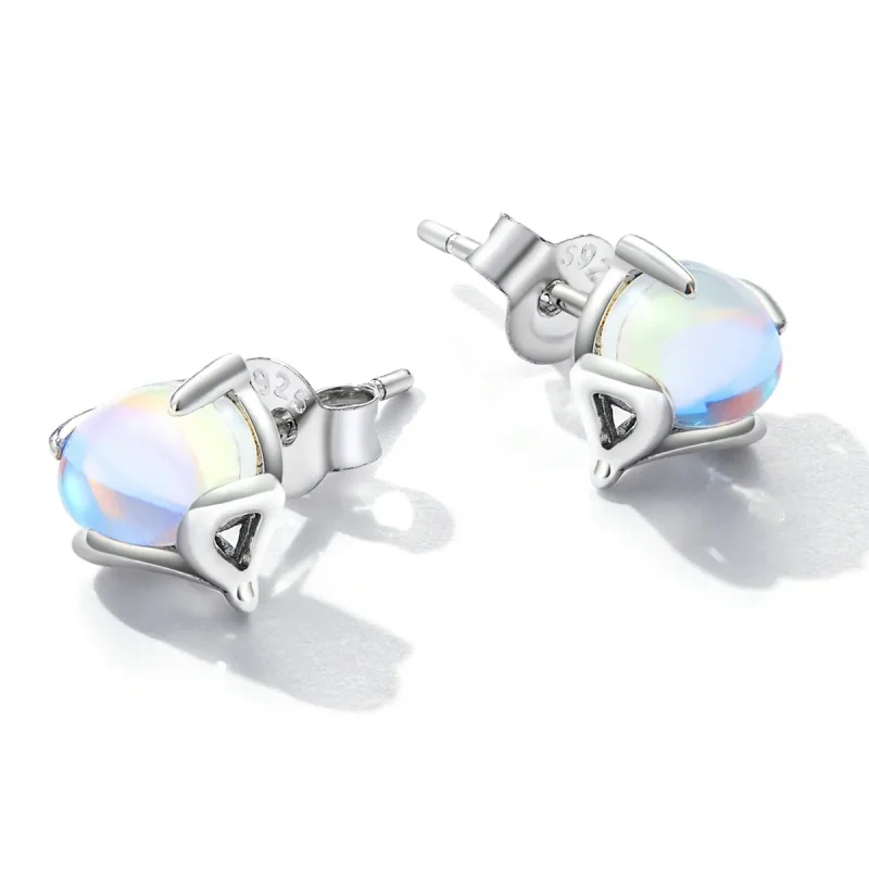 (imagine pentru) Cercei Pandora stil Moonstone vulpe - SCE1386 - Vizualizare 3