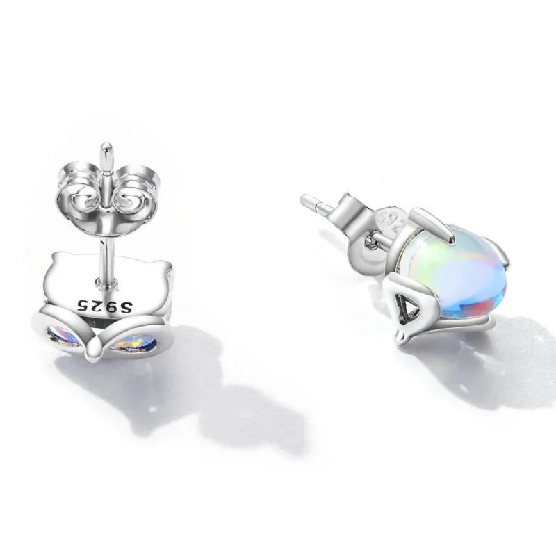 (imagine pentru) Cercei Pandora stil Moonstone vulpe - SCE1386 - Vizualizare 4