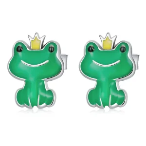 (imagine pentru) Cercei tip Pandora Funny Little Frog - SCE1380