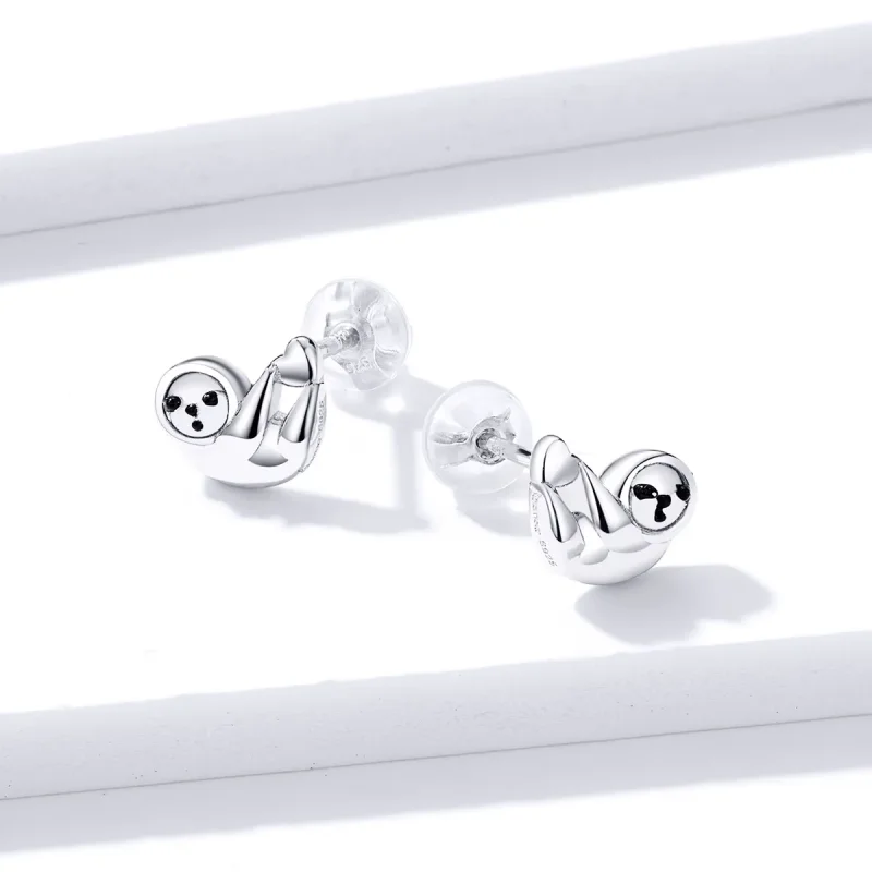 (imagine pentru) Cercei tip Pandora Little Sloth - BSE303 - Vizualizare 2
