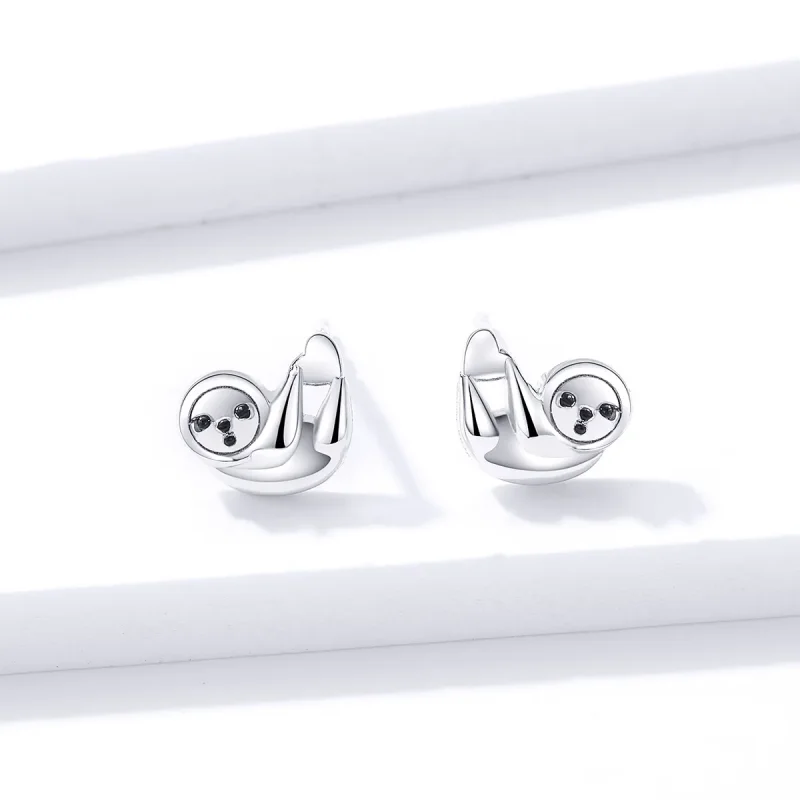 (imagine pentru) Cercei tip Pandora Little Sloth - BSE303 - Vizualizare 3