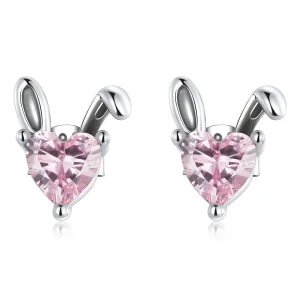 (imagine pentru) Cercei tip Pandora Love Rabbit Ears - SCE1365