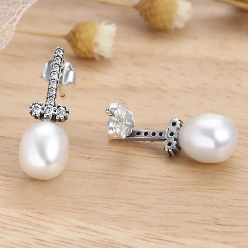 (imagine pentru) Cercei tip Pandora Style Quiet Light Stud - VSE100 - Vizualizare 4