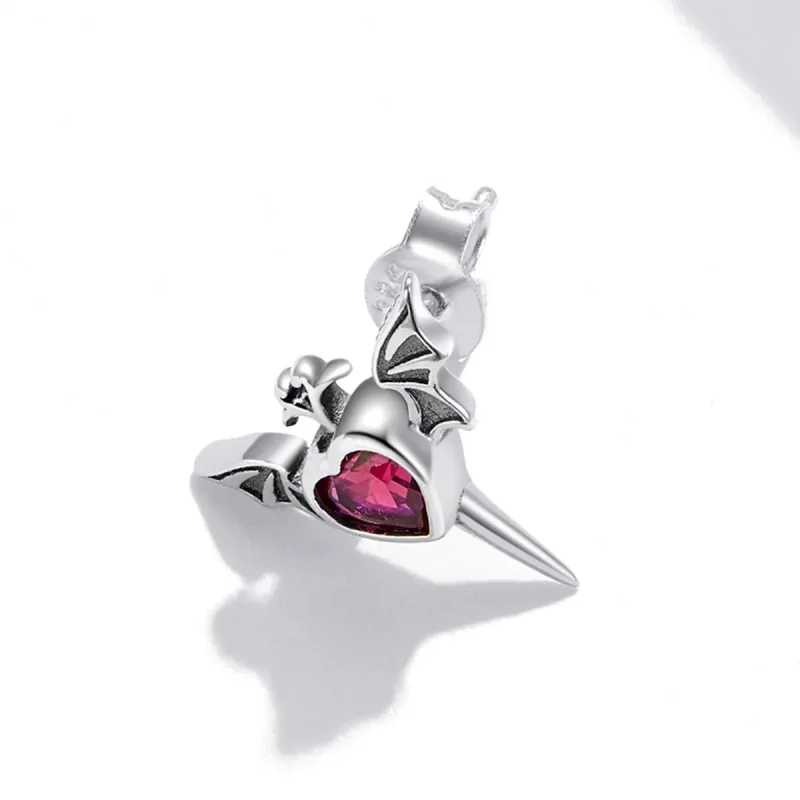 (imagine pentru) Cercei tip stud cu aripi în stil Pandora - SCE1179 - Vizualizare 2