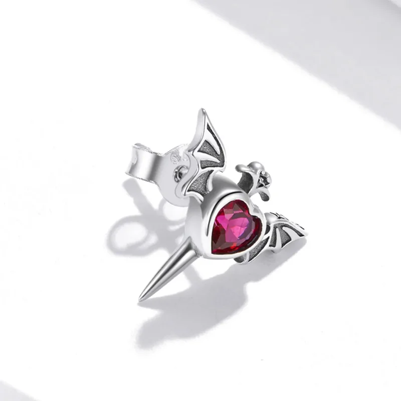 (imagine pentru) Cercei tip stud cu aripi în stil Pandora - SCE1179 - Vizualizare 3