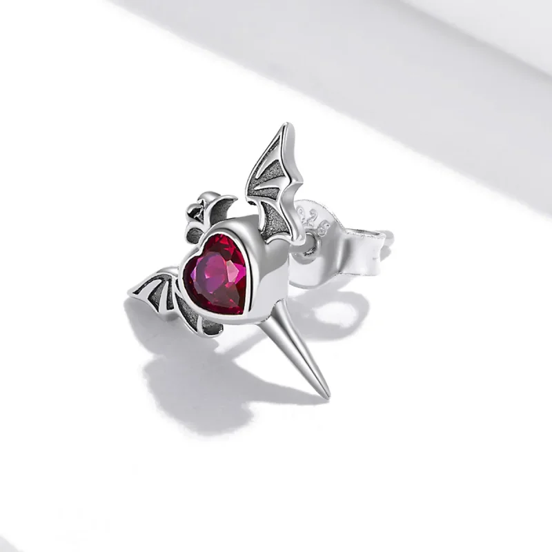 (imagine pentru) Cercei tip stud cu aripi în stil Pandora - SCE1179 - Vizualizare 4