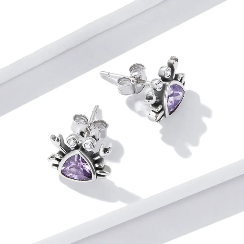 (imagine pentru) Pandora Stil Mini Cercei cu Crabi - BSE572 - Vizualizare 4