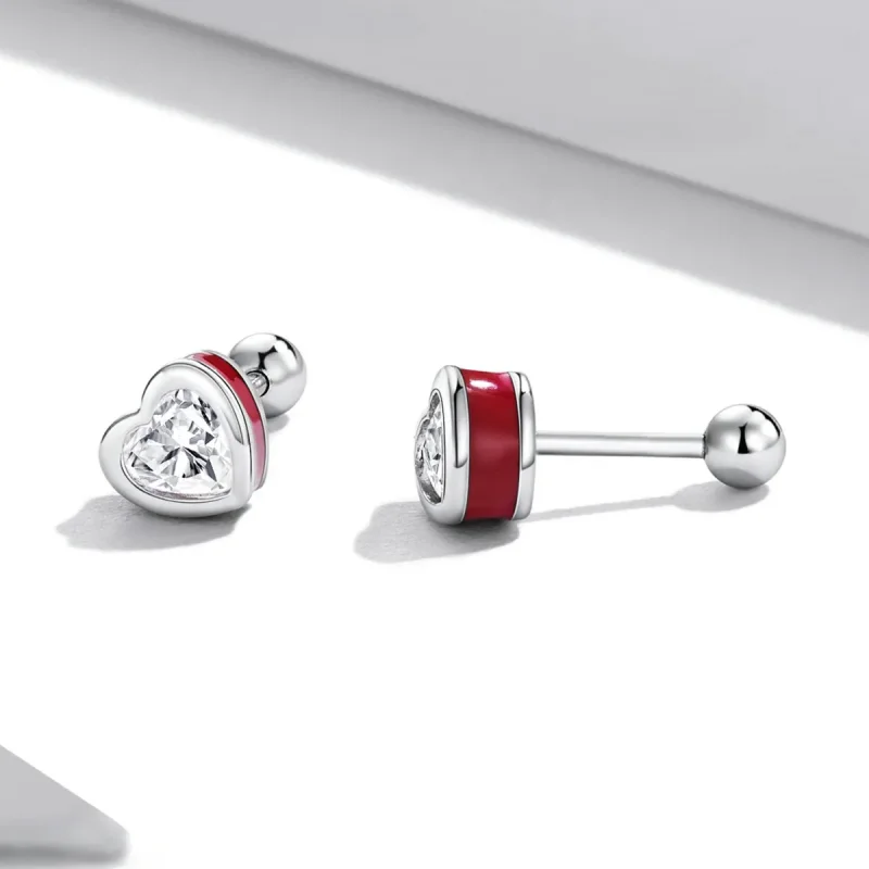 (imagine pentru) Pandora Stil Simplice Cercei cu Șurub Love - SCE1352-VT - Vizualizare 3