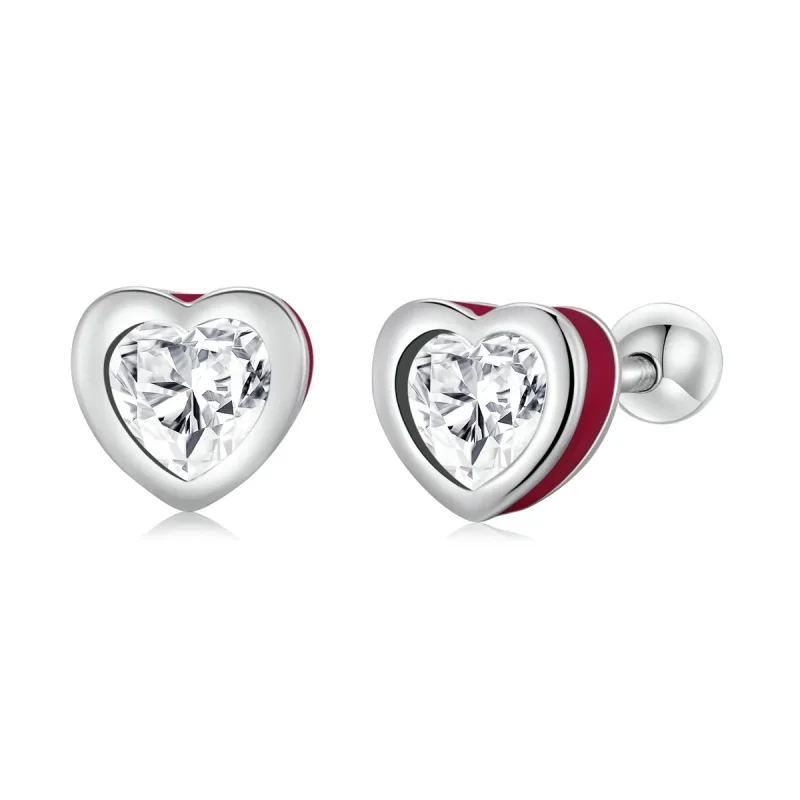 (imagine pentru) Pandora Stil Simplice Cercei cu Șurub Love - SCE1352-VT