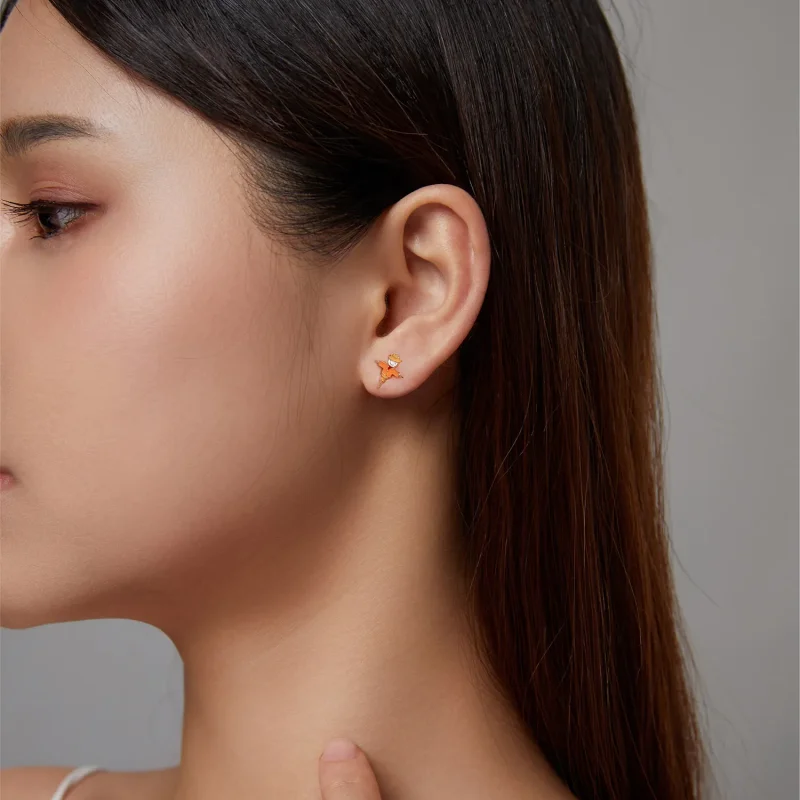 (imagine pentru) Pandora Style Autumn - Scarecrow Stud Earrings - SCE1243 - Vizualizare 4