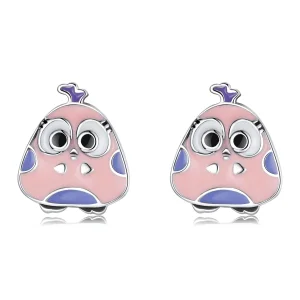 (imagine pentru) Pandora Style Big Eyed Bird Stud Earrings - SCE1277