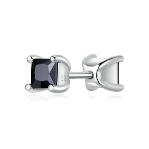 (imagine pentru) Pandora Style Black Zirconium Stud Earrings - SCE1325