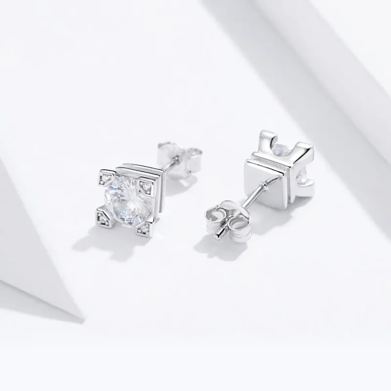 (imagine pentru) Pandora Style Bright Time Stud Earrings - BSE192 - Vizualizare 2