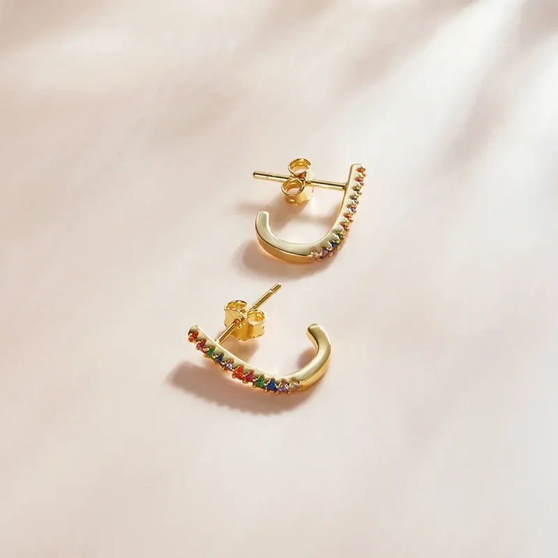(imagine pentru) Pandora Style Christmas Cane Stud Earrings - SCE1167-B - Vizualizare 4