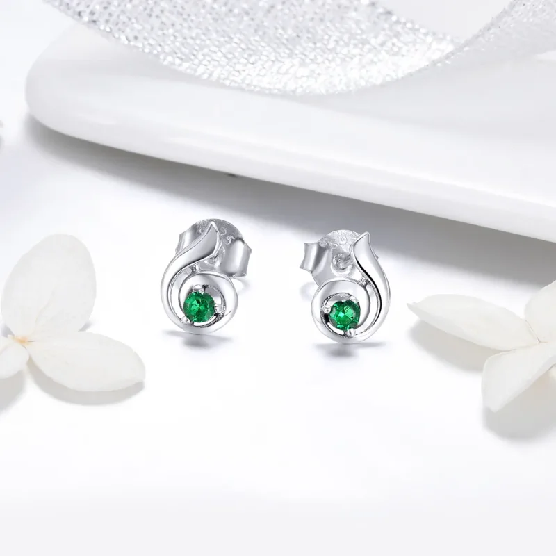 (imagine pentru) Pandora Style Dancing Melody Stud Earrings - BSE010 - Vizualizare 3