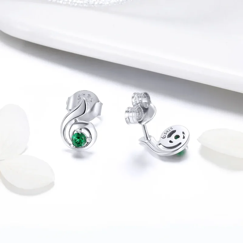 (imagine pentru) Pandora Style Dancing Melody Stud Earrings - BSE010 - Vizualizare 4