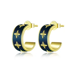 (imagine pentru) Pandora Style Elegant Orchid Stud Earrings - BSE428