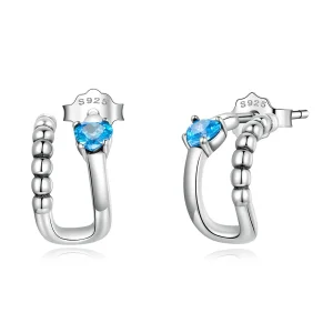 (imagine pentru) Pandora Style Exquisite Double Layer Stud Earrings - SCE1331