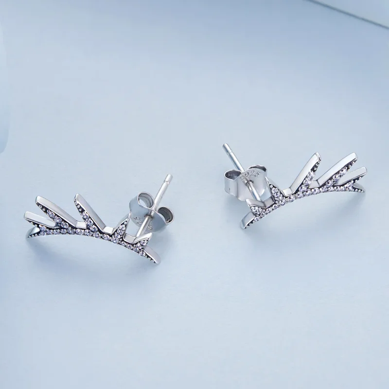 (imagine pentru) Pandora Style Eyelash Stud Earrings - BSE681 - Vizualizare 4