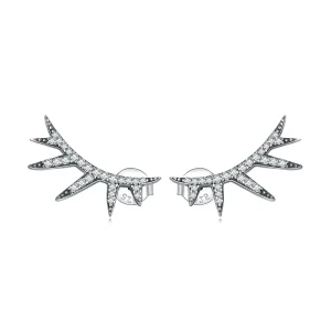 (imagine pentru) Pandora Style Eyelash Stud Earrings - BSE681