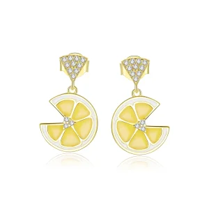 (imagine pentru) Pandora Style Fresh Lemon Stud Earrings - BSE435